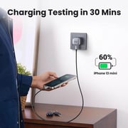 UGREEN Nexode 30W USB-C PD GaN Fast Charger, UK Plug, Compact Design – White