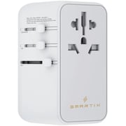 Smartix 1 Pc Premium International Travel Adaptor White