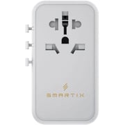 Smartix 1 Pc Premium International Travel Adaptor White