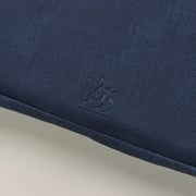 Dawenha LPT44 shoulder Leather Bag two zippers - 3 layers protection / spill-resistant / dustproof / shockproof / Navy Blue