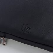 Dawenha LPT29 Hand Leather Bag two zippers - 3 layers protection / spill-resistant / dustproof / shockproof / Black