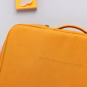 Dawenha LPT31 Hand Leather Bag two zippers - 3 layers protection / spill-resistant / dustproof / shockproof / Mango
