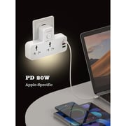 Ldino USB-C & USB-A Power Socket White