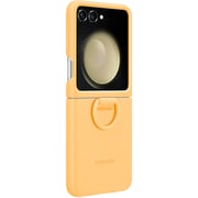 Samsung Silicone Case With Ring Apricot Galaxy Z Flip 5