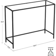 Mahmayi Console Tempered Glass Sofa Table