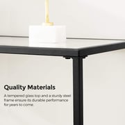 Mahmayi Console Tempered Glass Sofa Table