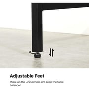 Mahmayi Console Tempered Glass Sofa Table