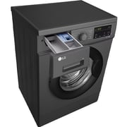 LG 2023 7kg Front Load Washing Machine, Black