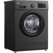 LG 2023 7kg Front Load Washing Machine, Black