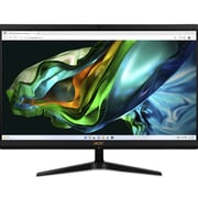 Acer Aspire C24 All-in-One (2023) Desktop - 13th Gen / Intel Core i3-1305U / 23.8inch FHD / 256GB SSD / 8GB RAM / Shared Intel UHD Graphics / Windows 11 Home / English & Arabic Keyboard / Black / Middle East Version - [DQ.BLFEM.002]