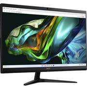 Acer Aspire C24 All-in-One (2023) Desktop - 13th Gen / Intel Core i3-1305U / 23.8inch FHD / 256GB SSD / 8GB RAM / Shared Intel UHD Graphics / Windows 11 Home / English & Arabic Keyboard / Black / Middle East Version - [DQ.BLFEM.002]
