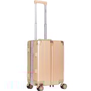 Stargold 1 Pc Hard Side Cabin Trolley Case Champagne