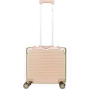 Stargold 1 Pc Hard Side Cabin Trolley Case Champagne