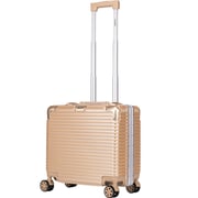 Stargold 1 Pc Hard Side Cabin Trolley Case Champagne