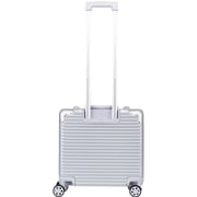 Stargold 1 Pc Hard Side Cabin Trolley Case Silver