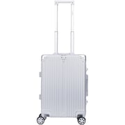 Stargold 1 Pc Hard Side Cabin Trolley Case Silver