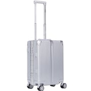 Stargold 1 Pc Hard Side Cabin Trolley Case Silver