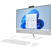 HP Pavilion (2022) All-in-One Desktop - 12th Gen / Intel Core i7-12700T / 27inch FHD / 1TB SSD / 16GB RAM / 4GB NVIDIA GeForce RTX 3050 Graphics / Windows 11 Home / English & Arabic Keyboard / White / Middle East Version - [27-CA1000NE]