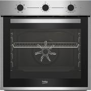 Beko 60cm Built-in Electric Oven, 6 Functions, 74L, SteamShine Cleaning, A Rating, Stainless Steel - BBIE14100XC