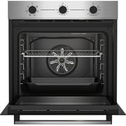 Beko 60cm Built-in Electric Oven, 6 Functions, 74L, SteamShine Cleaning, A Rating, Stainless Steel - BBIE14100XC