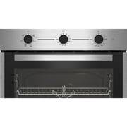 Beko 60cm Built-in Electric Oven, 6 Functions, 74L, SteamShine Cleaning, A Rating, Stainless Steel - BBIE14100XC
