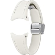 Samsung D-Buckle Hybrid Leather Band (Slim,Small/Medium) Cream