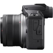 كاميرا كانون رقمية EOS R100 بدون مرايا وهيكل أسود مع عدسات RF-S 18-45 ملم IS STM