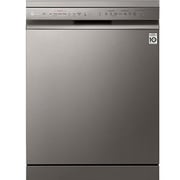 LG QuadWash Steam Dishwasher, 14 Place Settings, EasyRack Plus, Inverter Direct Drive, ThinQ, Platinum Silver