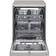 LG QuadWash Steam Dishwasher, 14 Place Settings, EasyRack Plus, Inverter Direct Drive, ThinQ, Platinum Silver