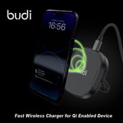 Budi 15W Magnetic Wireless Charger Black