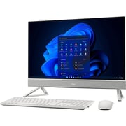 Dell Inspiron 7710 (2022) All-in-One Desktop - 12th Gen / Intel Core i7-1255U / 27inch FHD / 1TB HDD + 1TB SSD / 32GB RAM / 2GB NVIDIA GeForce MX550 Graphics / Windows 11 / English & Arabic Keyboard / Silver / Middle East Version - [AIO-DELL-INS-7710]