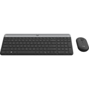 Logitech MK470 Wireless Keyboard & Mouse Combo Graphite + Logitech ZoneVibe 100 Wireless On Ear Headset Graphite