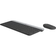 Logitech MK470 Wireless Keyboard & Mouse Combo Graphite + Logitech ZoneVibe 100 Wireless On Ear Headset Graphite