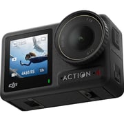 مجموعة أكشن كاميرا DJI Osmo Action 4 Standard بلون أسود