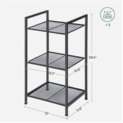 Mahmayi 3-Tier Customizable Storage Rack 72 x 38 x 30 cm