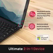 Brydge Microsoft Surface 12.3 Pro+ Eng-Arabic Keyboard Black