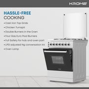 Krome Free Standing Gas Cooker KR-CR6060