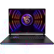 MSI RAIDER GE78HX Gaming (2023) Laptop - 13th Gen / Intel Core i9-13980HX / 17inch QHD+ / 2TB SSD / 32GB RAM / 16GB NVIDIA GeForce RTX 4090 Graphics / Windows 11 Home / English & Arabic Keyboard / Core Black / Middle East Version - [13VI]
