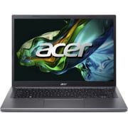 Acer Aspire 5 (2023) Laptop - 13th Gen / Intel Core i5-1335U / 14inch WUXGA / 512GB SSD / 8GB RAM / Windows 11 Home / English & Arabic Keyboard / Steel Grey / Middle East Version - [A514-56M-56C4]