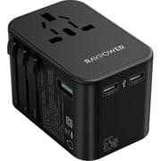 Ravpower 65W PD 3-Port Travel Wall Charger Black