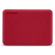 Toshiba Canvio Advance V10 Portable Hard Drive 1TB Red HDTCA10ER3AA