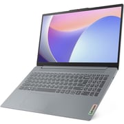 Lenovo IdeaPad Slim 3 15IRU8 (2023) Laptop - 13th Gen / Intel Core i3-1305U / 15.6inch FHD / 256GB SSD / 8GB RAM / Shared Intel UHD Graphics / Windows 11 Home / English & Arabic Keyboard / Arctic Grey / Middle East Version - [82X70047AX]