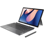 Lenovo IdeaPad Duet 5 2-in-1 Convertible (2023) Laptop - 13th Gen / Intel Core i7-1355U / 12.4inch WQXGA / 512GB SSD / 16GB RAM / Shared Intel Iris Xe Graphics / Windows 11 Home / English & Arabic Keyboard / Storm Grey / Middle East Version - [83B3002AAX]