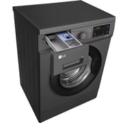 LG 2023 8kg Front Load Washing Machine, Black