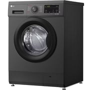 LG 8 kg Front Load Washing Machine with Direct Drive Motor, Black - F4J3TYG6J