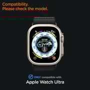 Spigen GLAStR SlimPro Screen Protector Black Apple Watch Ultra 49mm