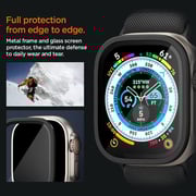 Spigen GLAStR SlimPro Screen Protector Black Apple Watch Ultra 49mm