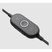 Logitech 981-000870 Wired USB Over Ear Headset Graphite