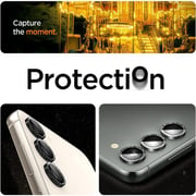 Spigen GLAStR EZ-Fit Optik PRO Camera Lens Screen Protector for Samsung Galaxy S23 and Galaxy S23 PLUS - Glitter Black 1 Pack