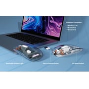 Max & Max Wireless MXM-T-900 Crystal Transparent  Mouse Grey